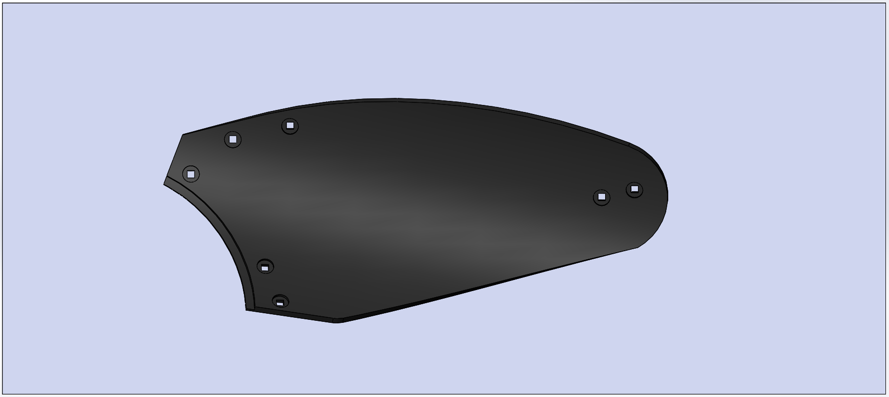Відвал SUKOV 05-9901 LM35 L ПСГ збільшений 15мм комплектований підтримкою